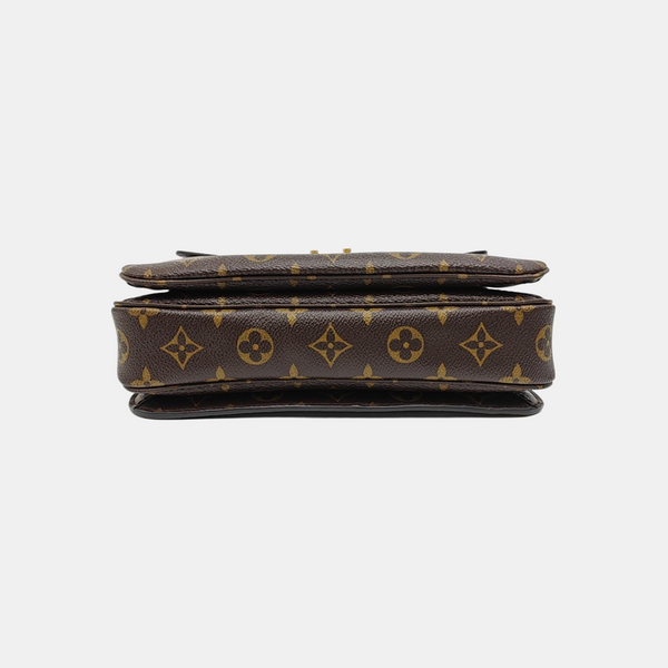 MÉTIS MM Monogram Coated Canvas Brown