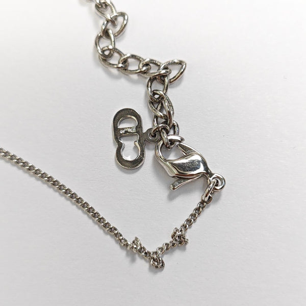 Petit CD Metal Silver Necklace