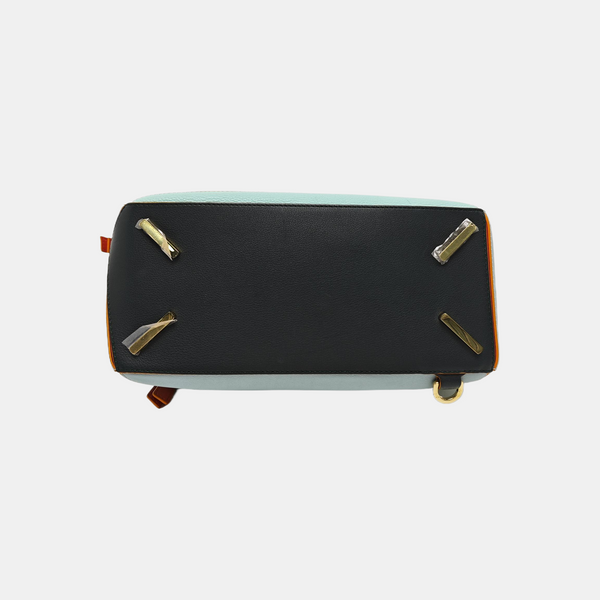 Puzzle Medium Calfskin Blue