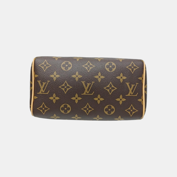 SPEEDY 20 Monogram Coated Canvas Brown