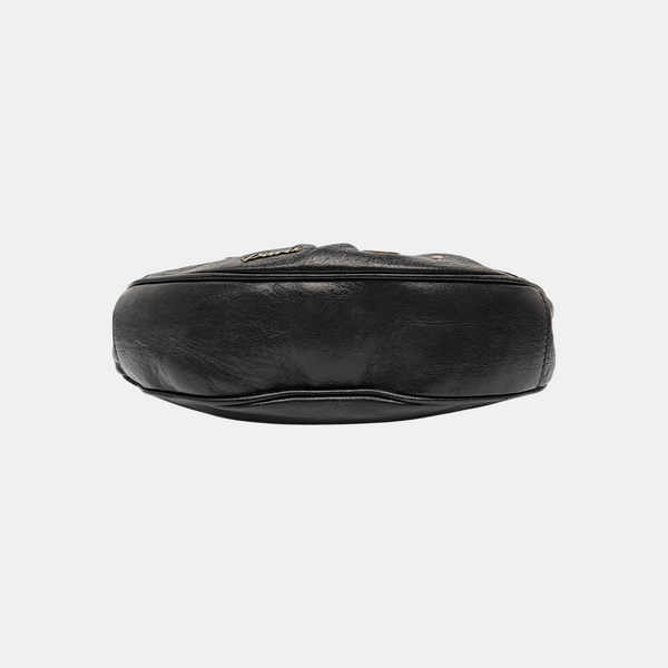 Calfskin Shoulder Bag Black