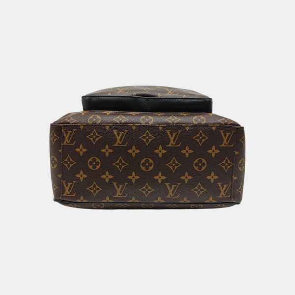 JOSH Monogram Coated Canvas Brown