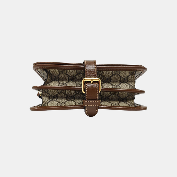 Retro Mini Monogram Coated Canvas Beige