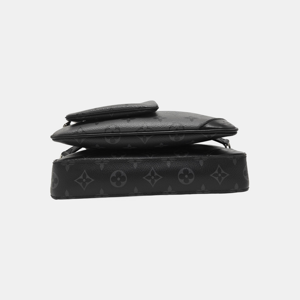 TRIO Monogram Coated Canvas Gray