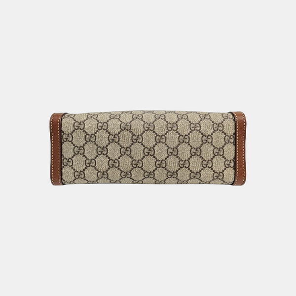 Padlock Small Monogram Coated Canvas Beige