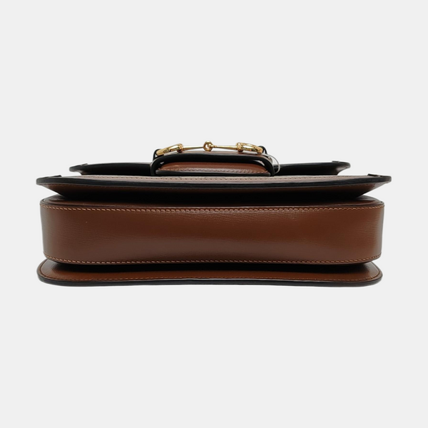 Horsebit 1955 Medium Monogram Coated Canvas Beige