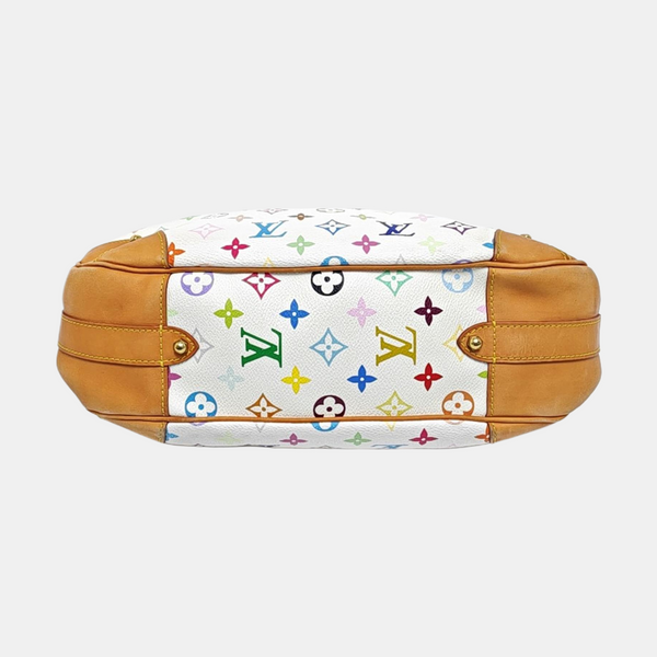 GRETA Monogram Coated Canvas White
