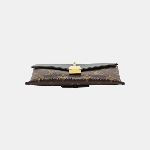 Coated Canvas Shoulder Bag Brown