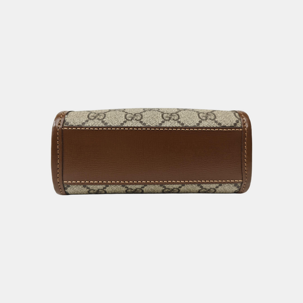 Retro Mini Monogram Coated Canvas Beige