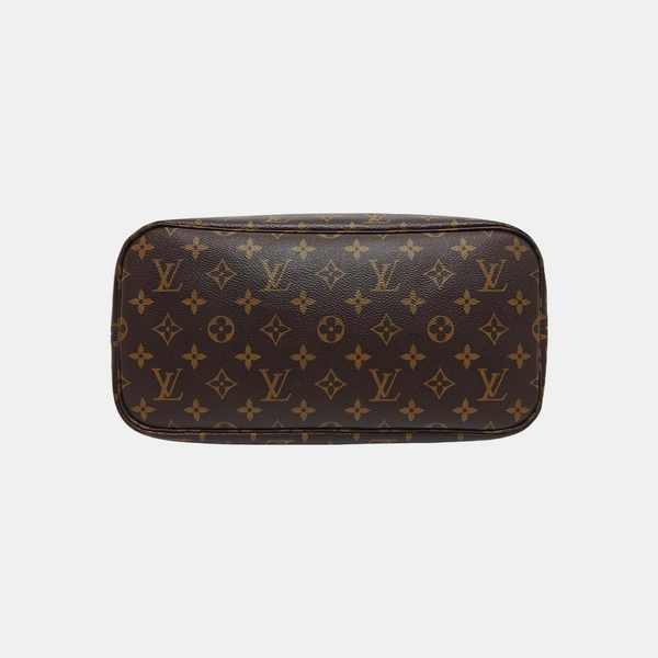 NEVERFULL MM Monogram Coated Canvas Brown