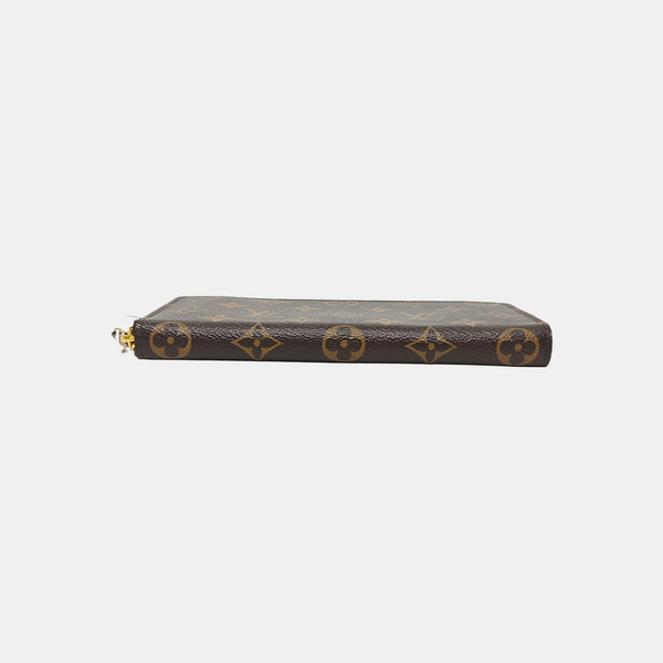 CLÉMENCE Monogram Coated Canvas Brown Wallet