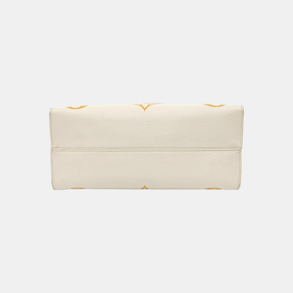 ONTHEGO MM Monogram Calfskin Beige