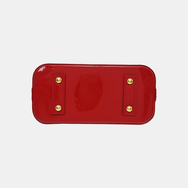ALMA BB Monogram Patent Leather Red