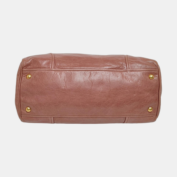 Calfskin Tote Bag Pink
