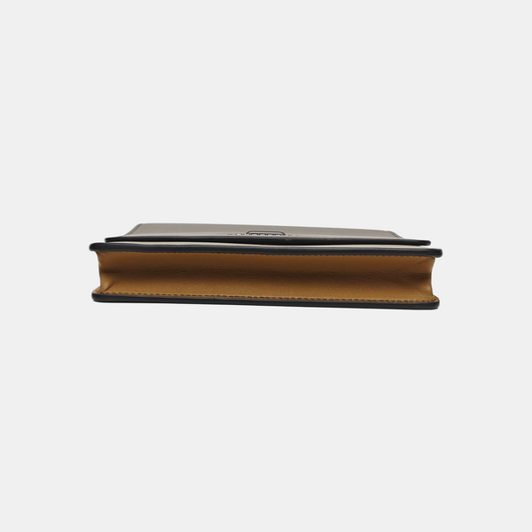 Chain Wallet Lambskin Gray