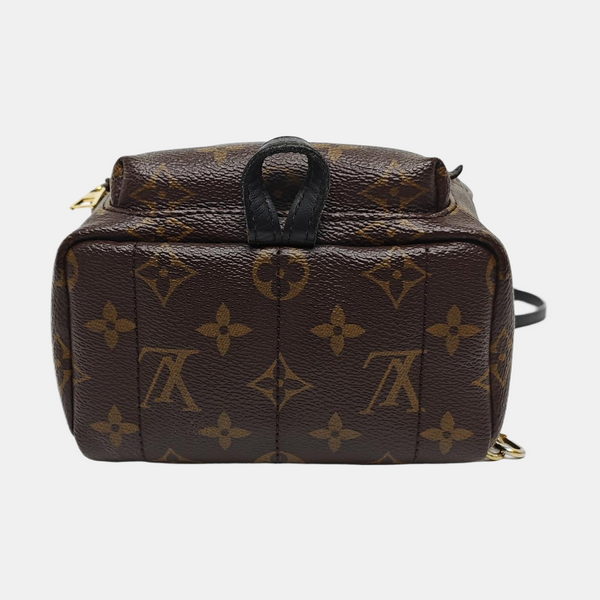 PALM SPRINGS Mini Monogram Coated Canvas Brown
