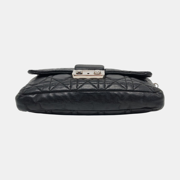 Authenticated pre-owned Miss Dior Cannage Calfskin Black - Shoulder Bag at Looply