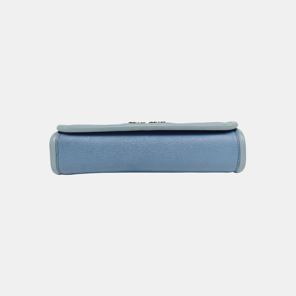 Calfskin Shoulder Bag Blue