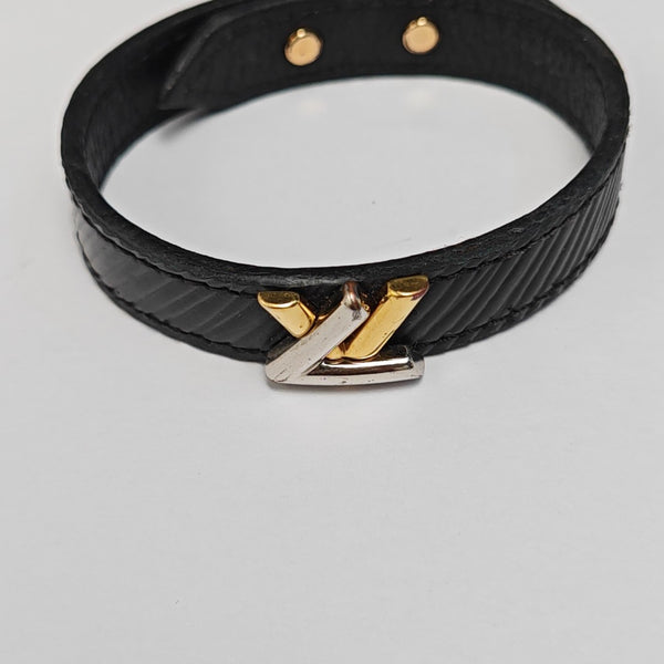 Leather Black Bangle