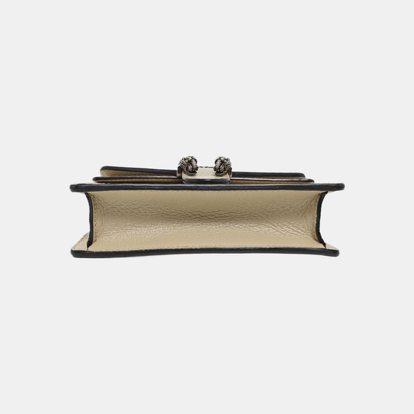 Dionysus Super Mini Monogram Coated Canvas Beige