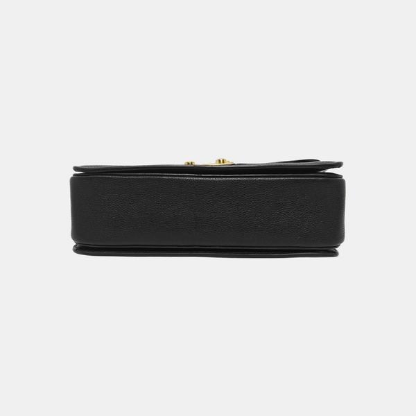 Calfskin Top Handle Bag Black