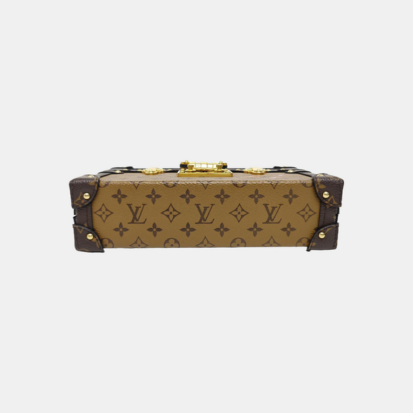 PETITE MALLE Monogram Coated Canvas Brown