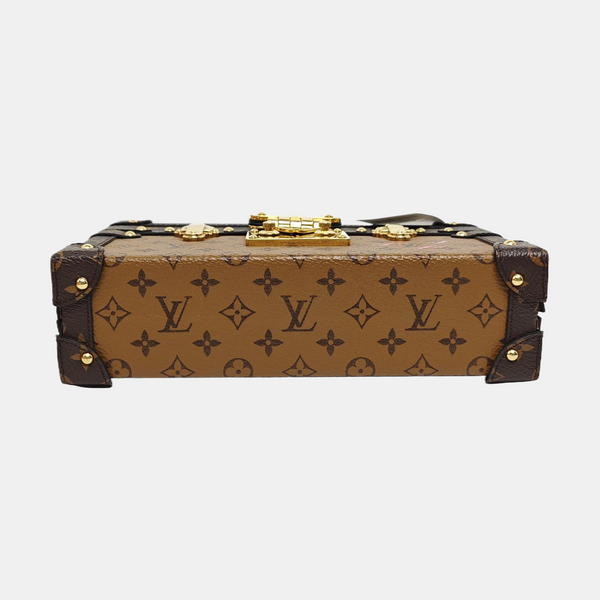 PETITE MALLE Monogram Coated Canvas Brown