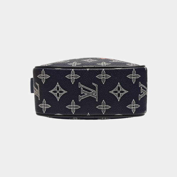 DANUBE PM Monogram Coated Canvas Blue
