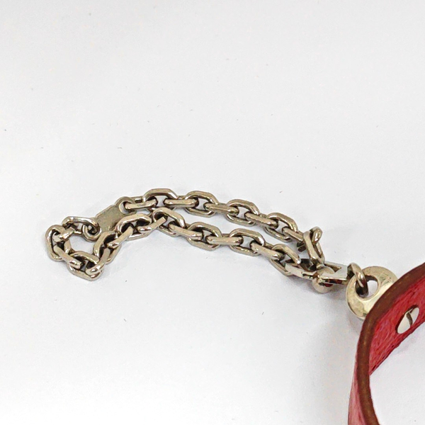 Red Leather Bag Charm