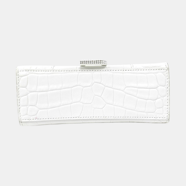 Hourglass Small Calfskin White