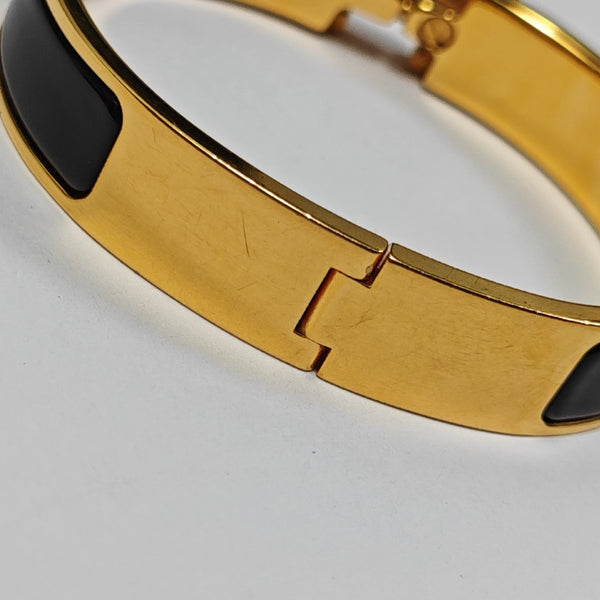 Clic H Metal Gold Bangle