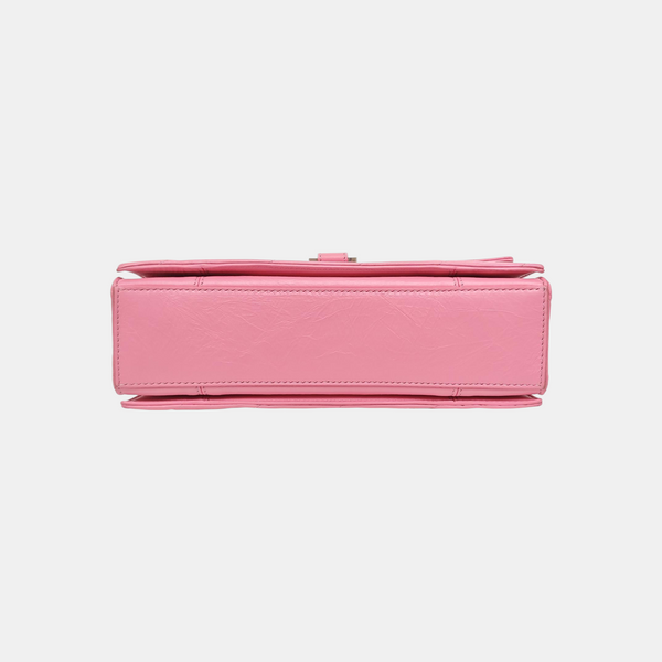 Hourglass Small Quilted Lambskin Pink