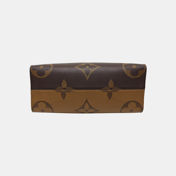 ONTHEGO MM Monogram Coated Canvas Brown