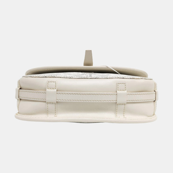 Authenticated pre-owned Belvedere Coated Canvas White - Shoulder Bag at Looply