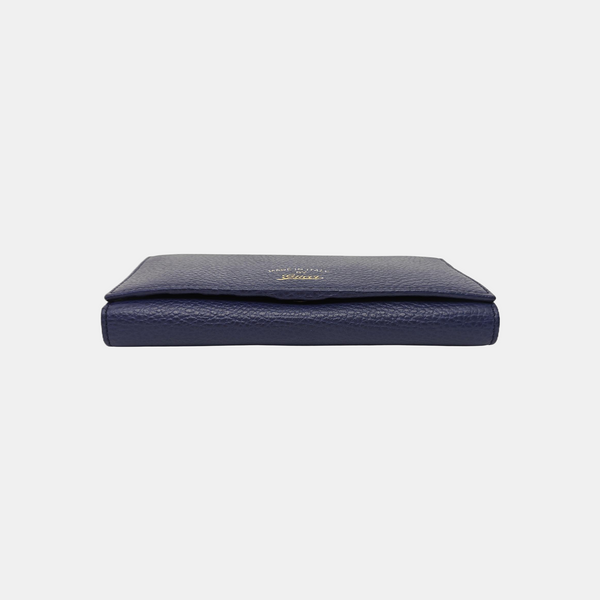 Swing Calfskin Blue Wallet