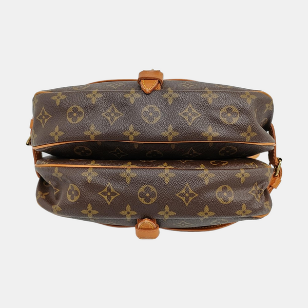 SAUMUR Monogram Coated Canvas Brown