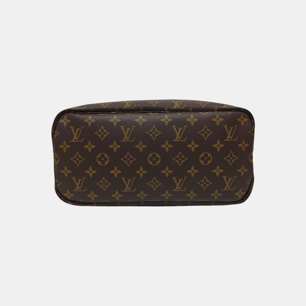 NEVERFULL MM Monogram Coated Canvas Brown
