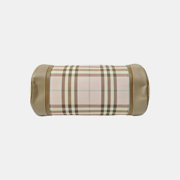 Coated Canvas Shoulder Bag Pink