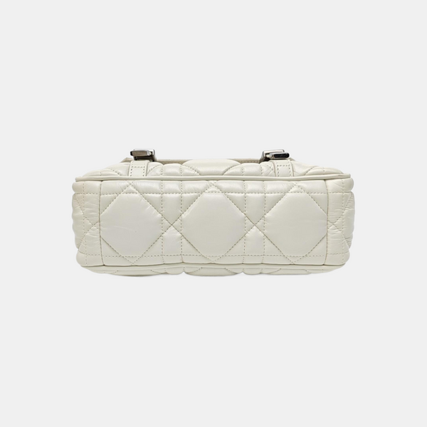Diorcamp Small Cannage Calfskin White