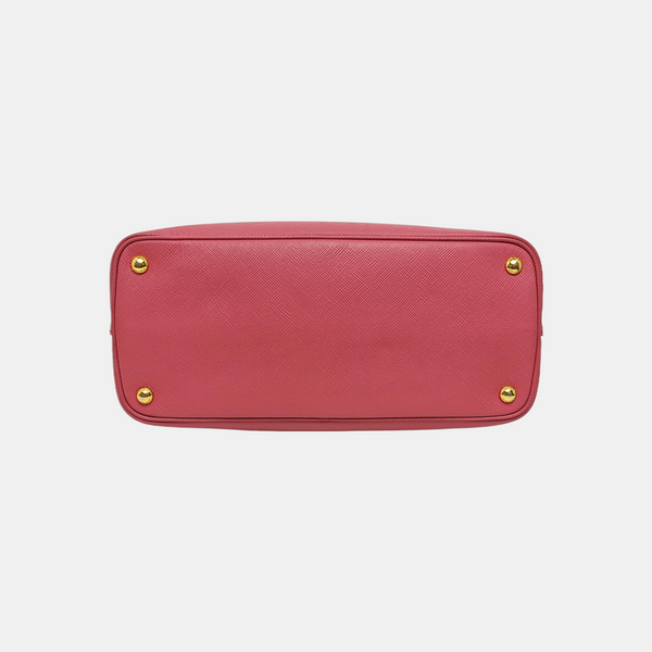 Double Medium Saffiano Calfskin Red