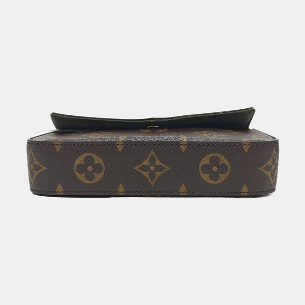 FÉLICIE Monogram Coated Canvas Brown