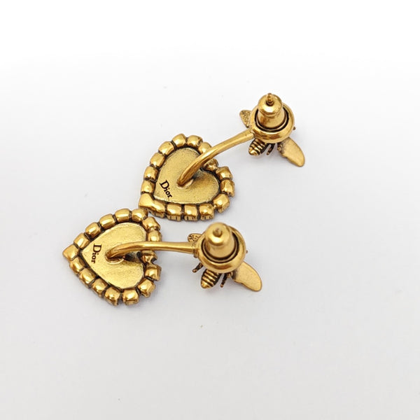 J'adior Metal Gold Stud Earrings