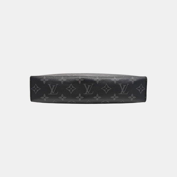 Pochette Voyag MM Monogram Coated Canvas Black