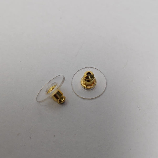 Pendientes de metal dorado