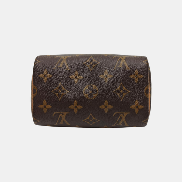 SPEEDY Nano Monogram Coated Canvas Brown