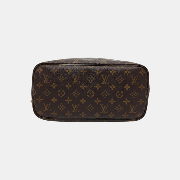 NEVERFULL MM Monogram Coated Canvas Brown