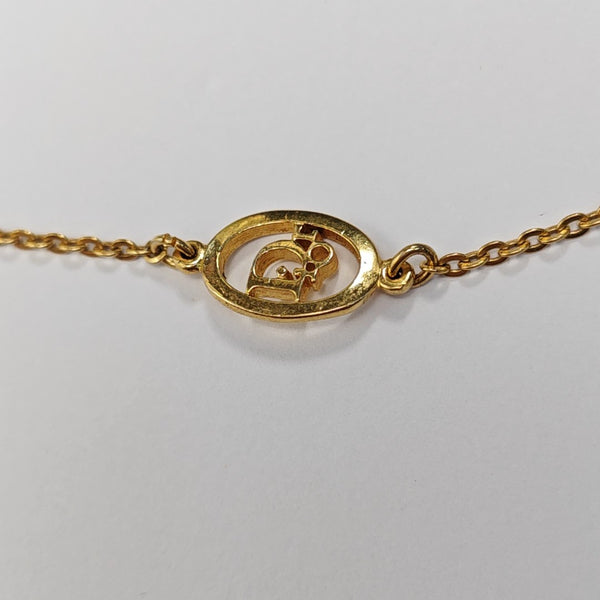 Dior Oblique Metal Gold Bracelet