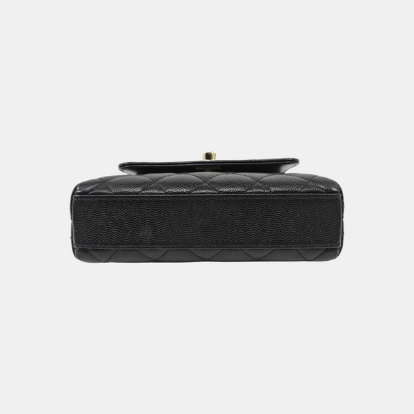 COCO HANDLE Grained Calfskin Black
