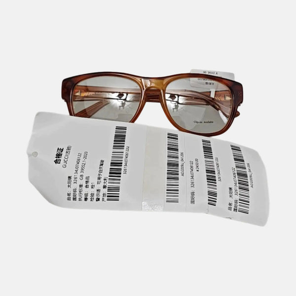 Synthetic Eyeglasses Brown
