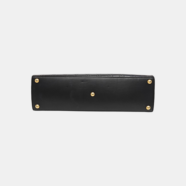 Padlock Medium Monogram Calfskin Black